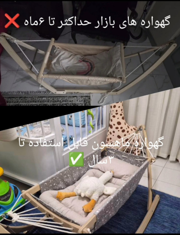 گهواره مسافرتی و ضد کولیک ننو ماهسون اورجینال با بهترین متریال