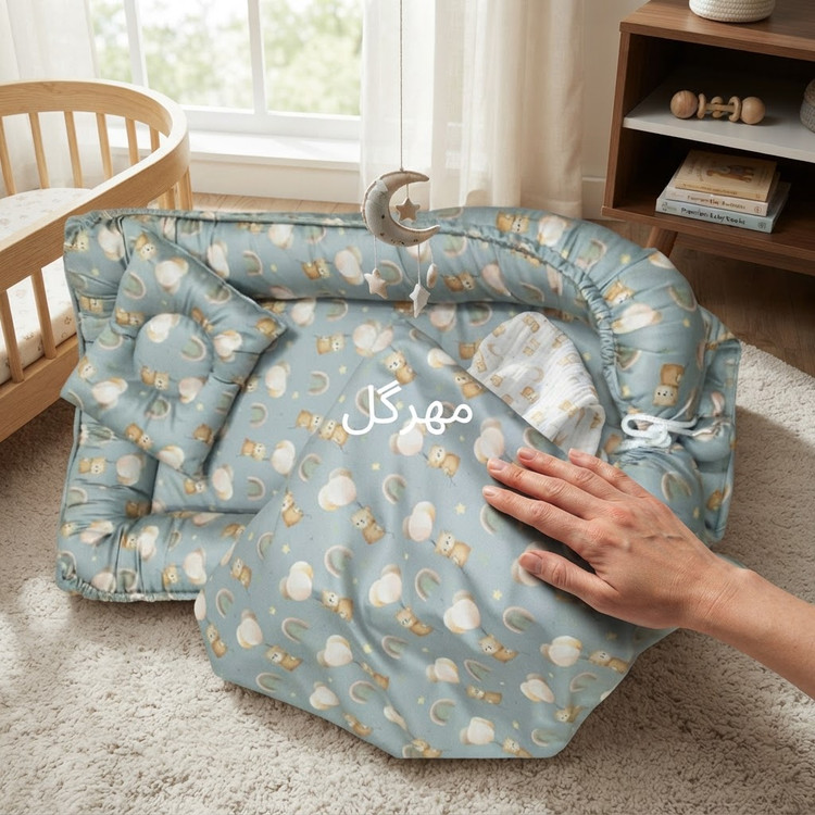 تشک گاردار نوزاد با پارچه ترک